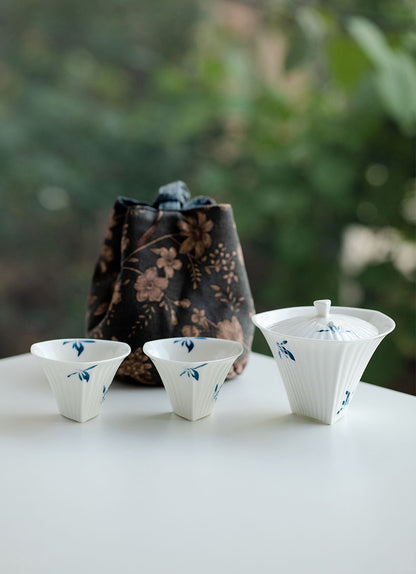 Orchid Whisper Portable Gongfu Tea Set