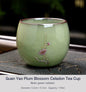 Guan Yao Plum Blossom Celadon Tea Cup-Bean-greenceladon