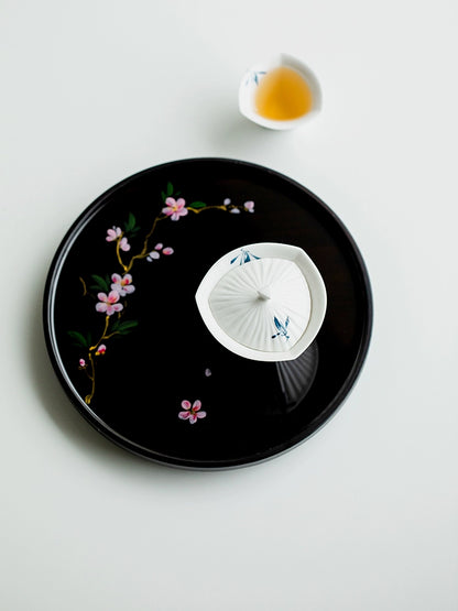 Orchid Blossom Three-Legged Gaiwan