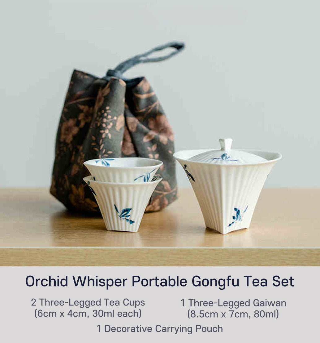 Orchid Whisper Portable Gongfu Tea Set